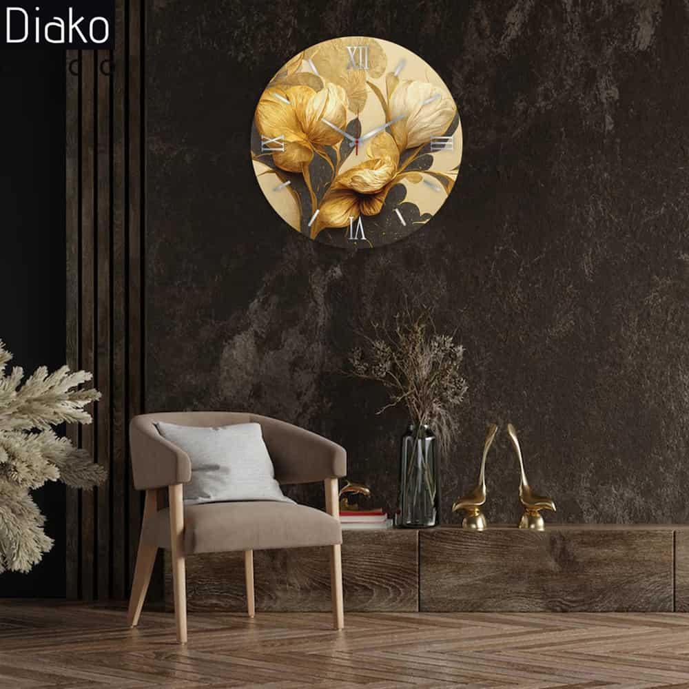 عکس محصول ساعت دیواری مدرن طرح 4K کد DK-4