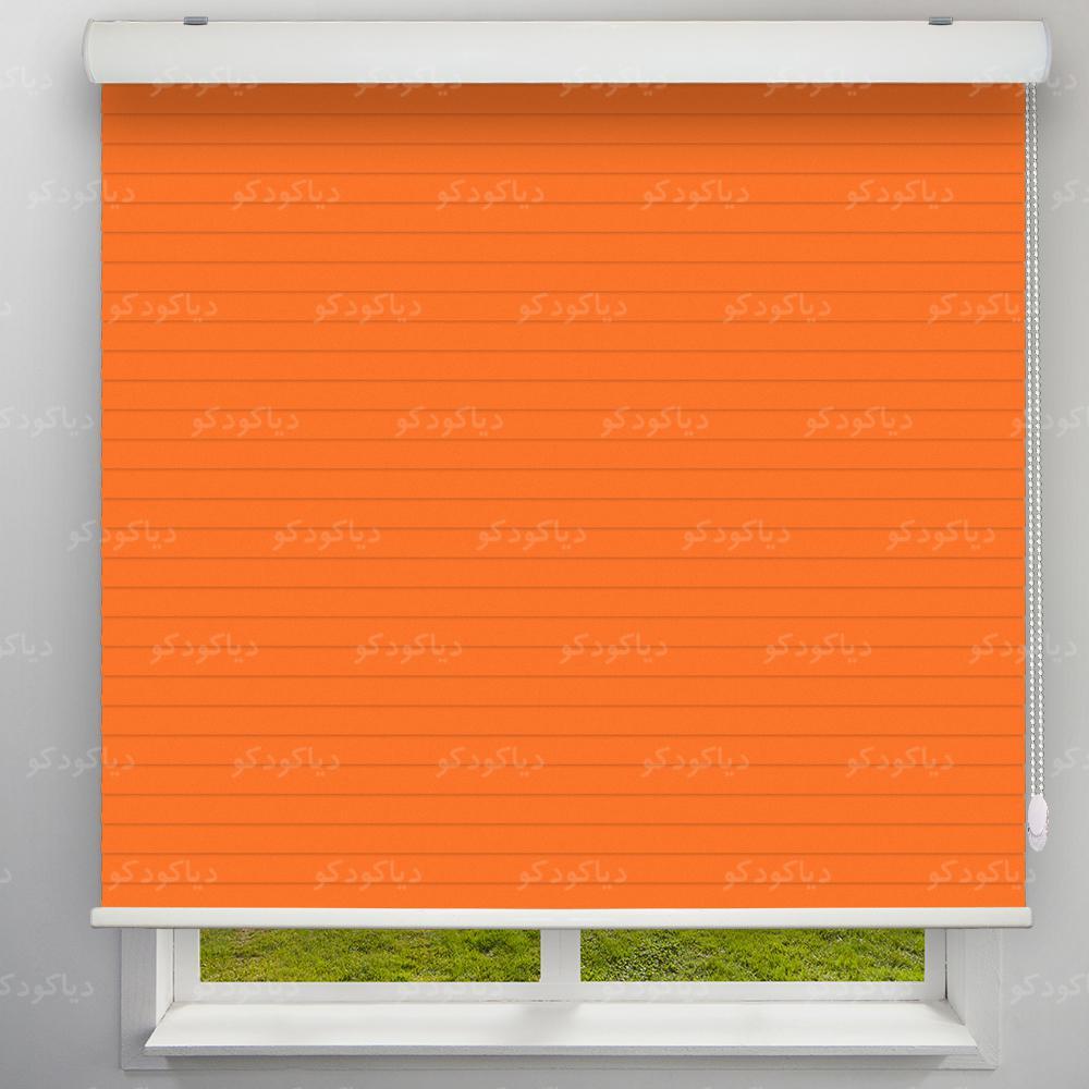 عکس محصول پرده سیلوئت طرح گردینت رنگ نارنجی کد HS2-20