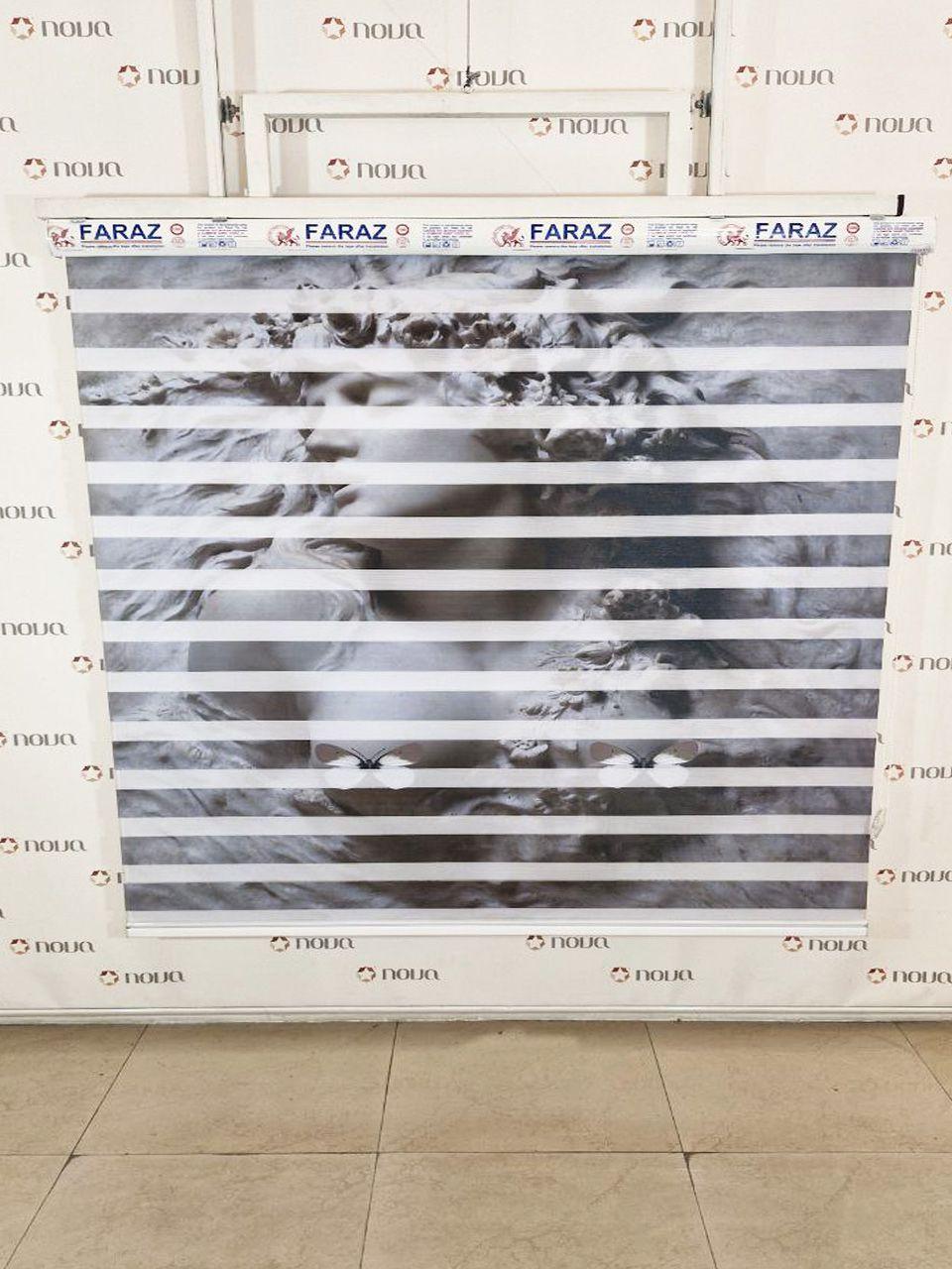 نمونه اجرا شده محصول پرده زبرا طرح سه بعدی فرشته سنگی کد TRD-16