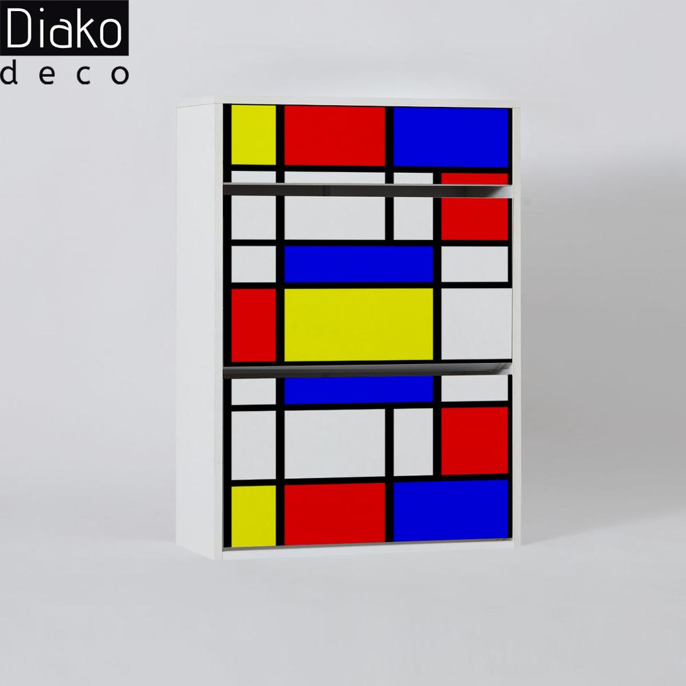 جاکفشی مدل ایکیا طرح مکعب های رنگی