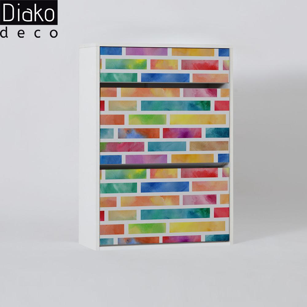 جاکفشی مدل ایکیا طرح آجرهای رنگی