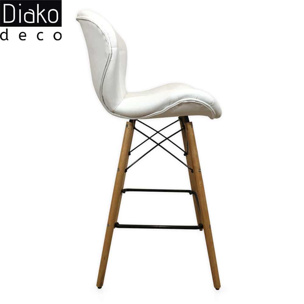 عکس محصول صندلی مدرن اوپنی پایه ایفلی مدل زین اسبی چرمی