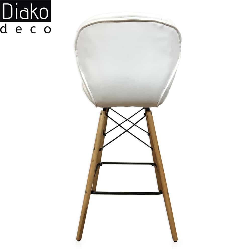 عکس محصول صندلی مدرن اوپنی پایه ایفلی مدل زین اسبی چرمی