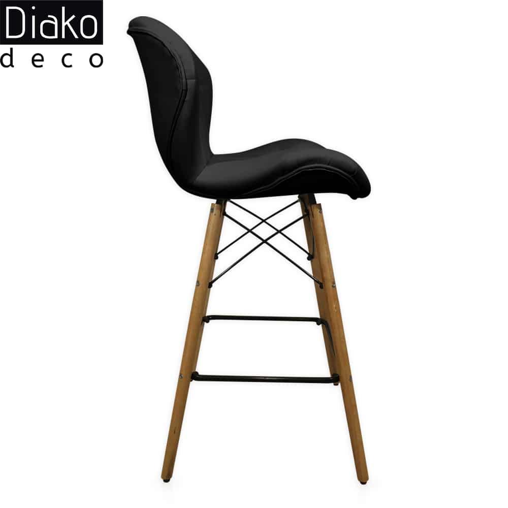 عکس محصول صندلی مدرن اوپنی پایه ایفلی مدل زین اسبی چرمی