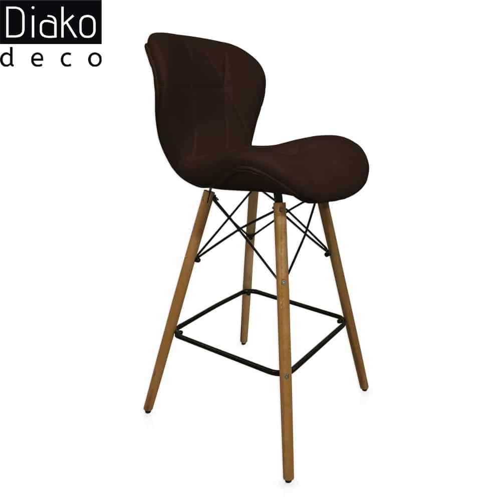 عکس محصول صندلی مدرن اوپنی پایه ایفلی مدل زین اسبی چرمی