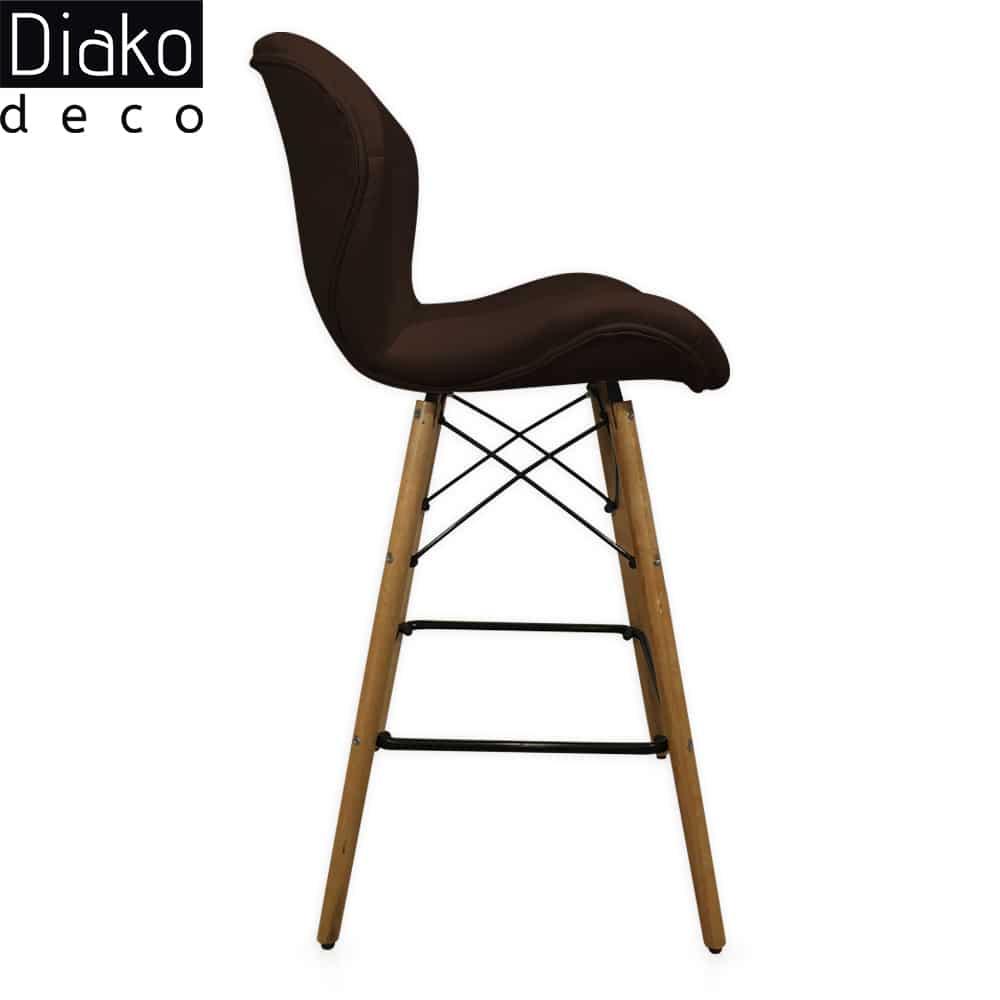 عکس محصول صندلی مدرن اوپنی پایه ایفلی مدل زین اسبی چرمی