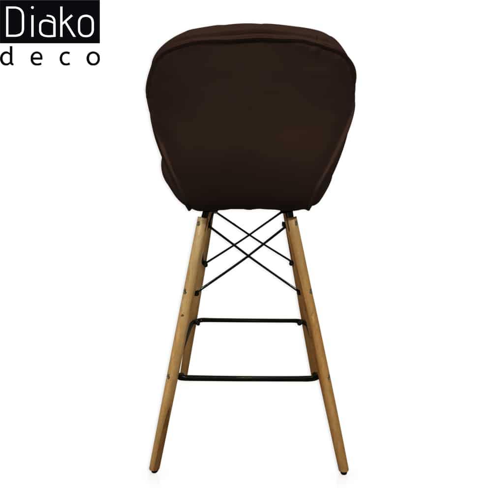 عکس محصول صندلی مدرن اوپنی پایه ایفلی مدل زین اسبی چرمی