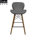 صندلی مدرن اوپنی پایه ایفلی مدل زین اسبی چرمی