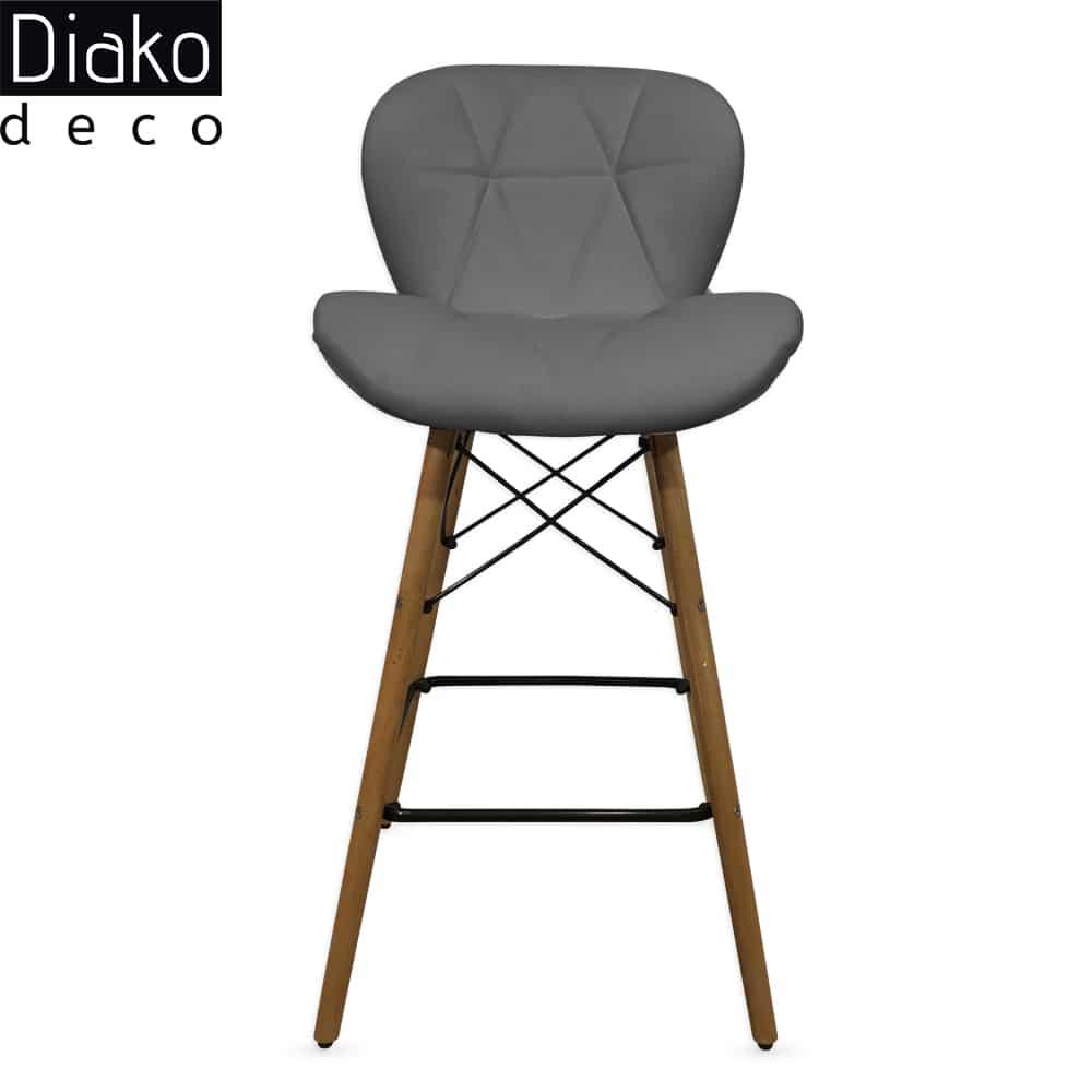 صندلی مدرن اوپنی پایه ایفلی مدل زین اسبی چرمی صندلی مدرن اوپنی پایه ایفلی مدل زین اسبی چرمی