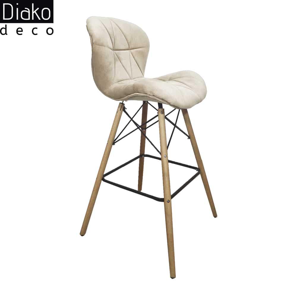 عکس محصول صندلی مدرن اوپنی پایه ایفلی مدل زین اسبی پارچه ای