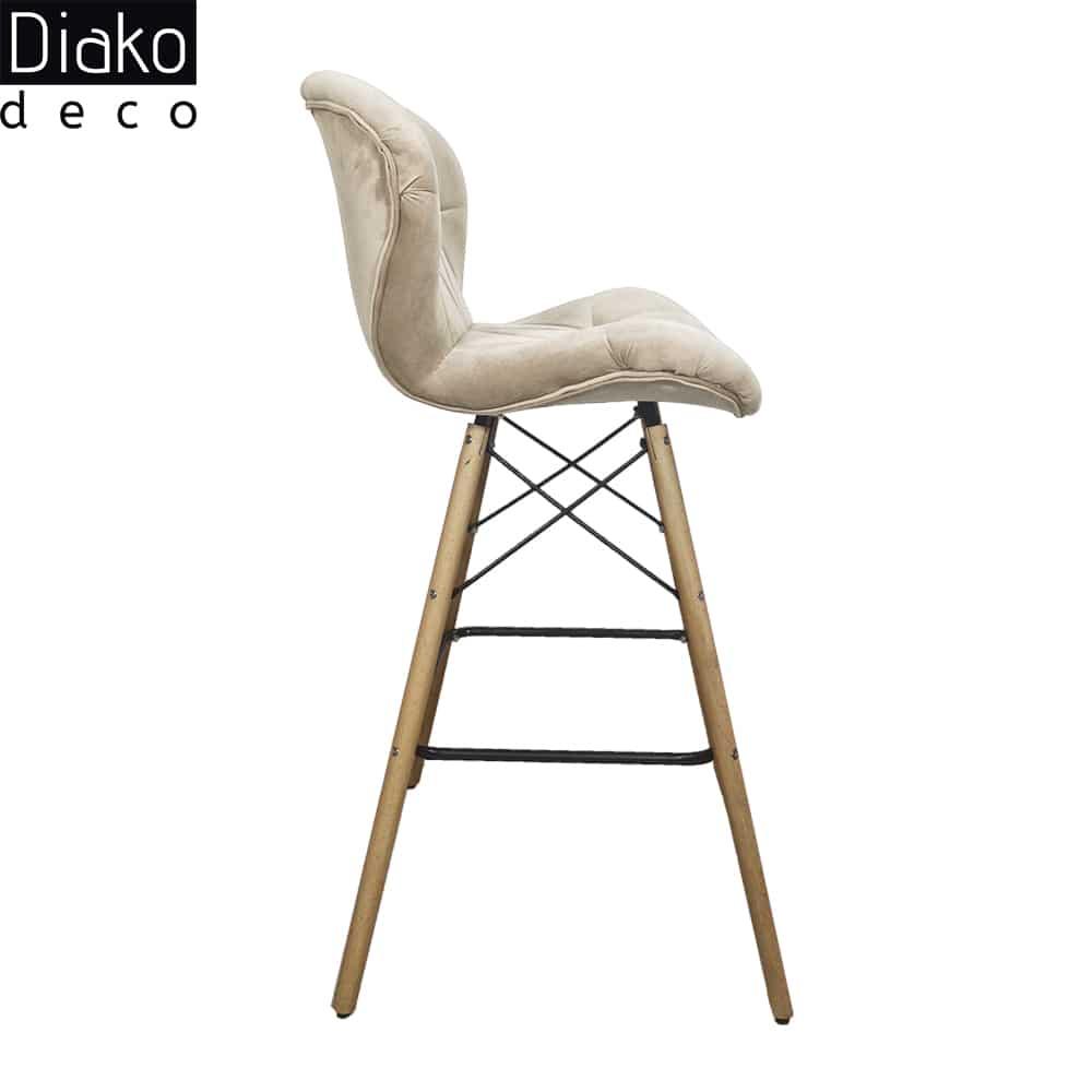 عکس محصول صندلی مدرن اوپنی پایه ایفلی مدل زین اسبی پارچه ای