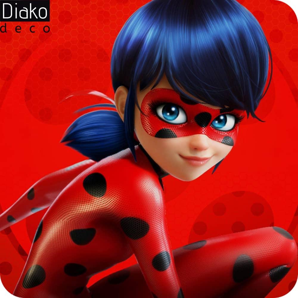 عکس محصول میز مدرن کودک مدل پایه چوبی طرح دختر کفشدوزکی کد DT-10