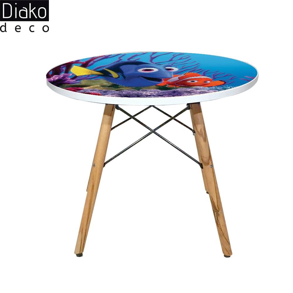 عکس محصول میز مدرن کودک مدل پایه چوبی طرح در جستجو نمو کد DT-11