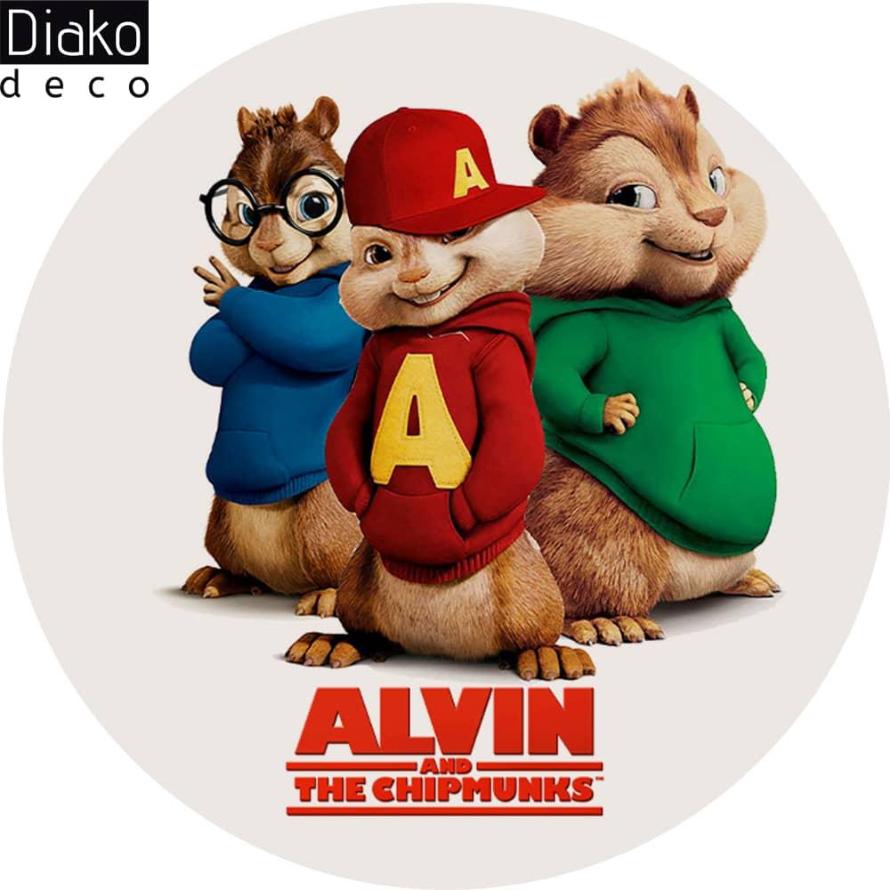 عکس محصول میز مدرن کودک مدل پایه چوبی طرح آلوین و دوستان کد DT-16