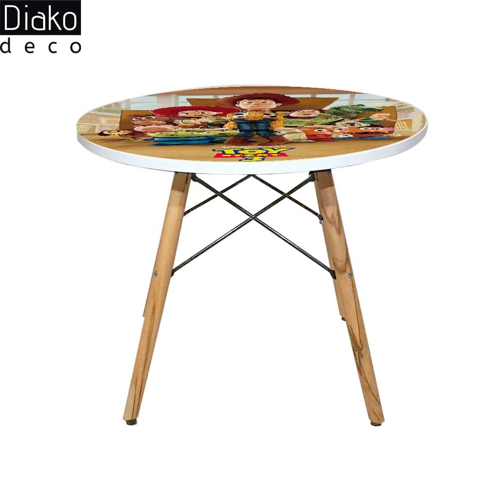 عکس محصول میز مدرن کودک مدل پایه چوبی طرح  داستان اسباب بازی کد DT-21