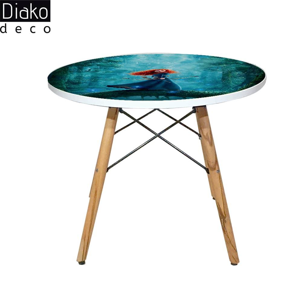 عکس محصول میز مدرن کودک مدل پایه چوبی طرح Brave کد DT-23