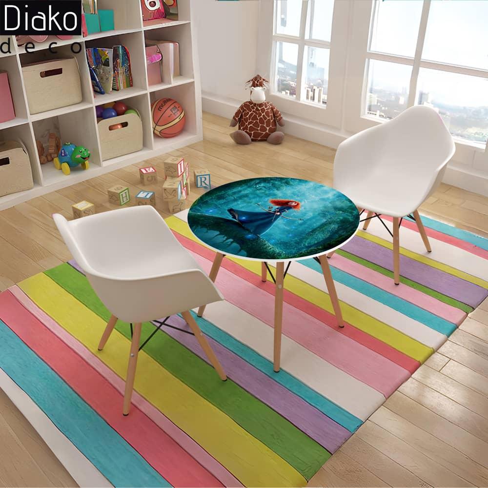 عکس محصول میز مدرن کودک مدل پایه چوبی طرح Brave کد DT-23