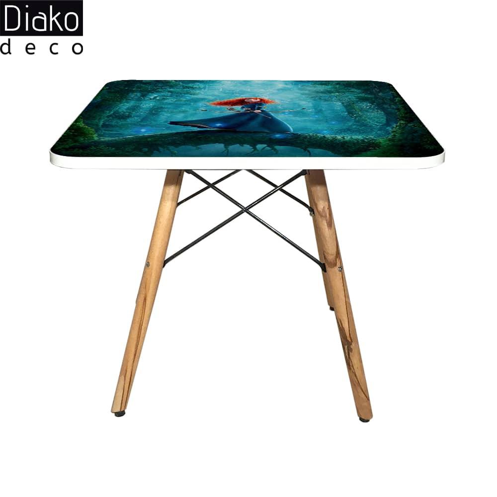 عکس محصول میز مدرن کودک مدل پایه چوبی طرح Brave کد DT-23