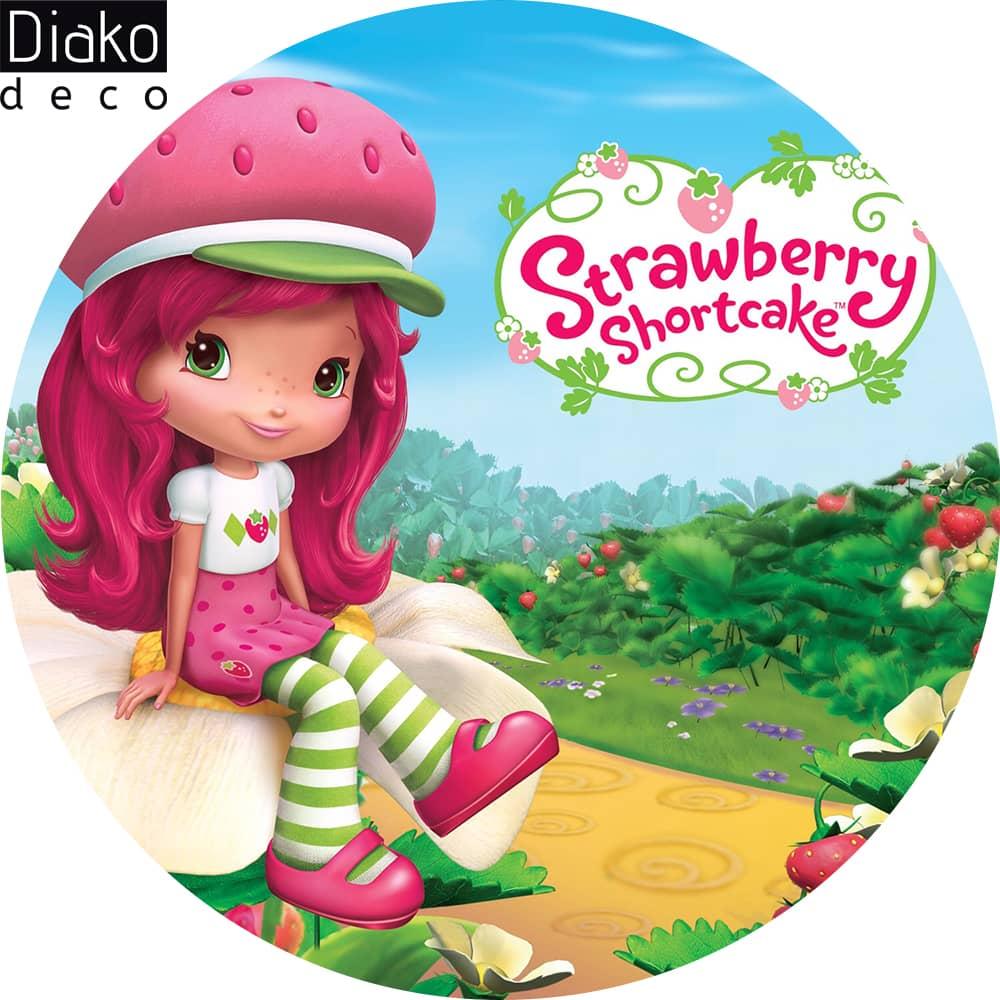 عکس محصول میز مدرن کودک مدل پایه چوبی طرح دختر توت فرنگی کد DT-27