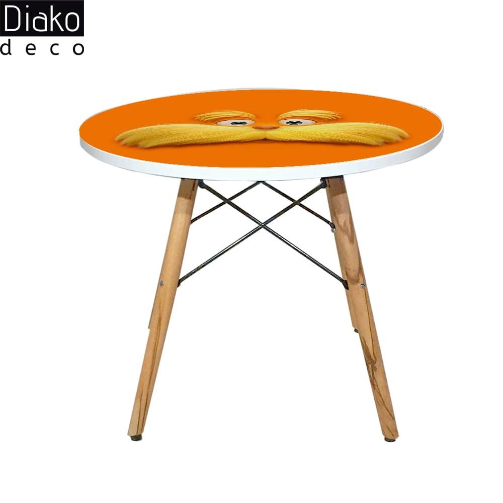 عکس محصول میز مدرن کودک مدل پایه چوبی طرح لوراکس کد DT-28