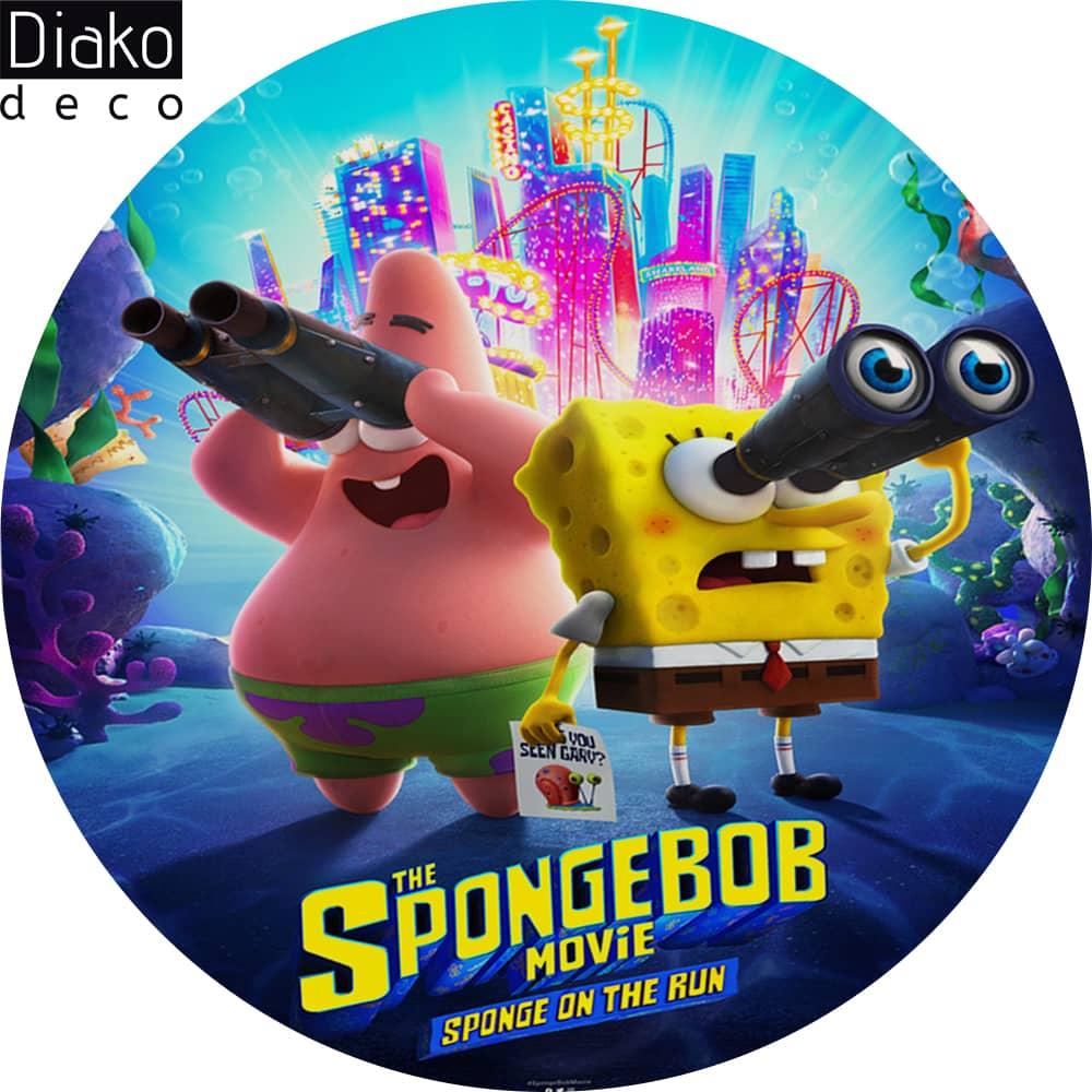 عکس محصول میز مدرن کودک مدل پایه چوبی طرح باب اسفنجی کد DT-03