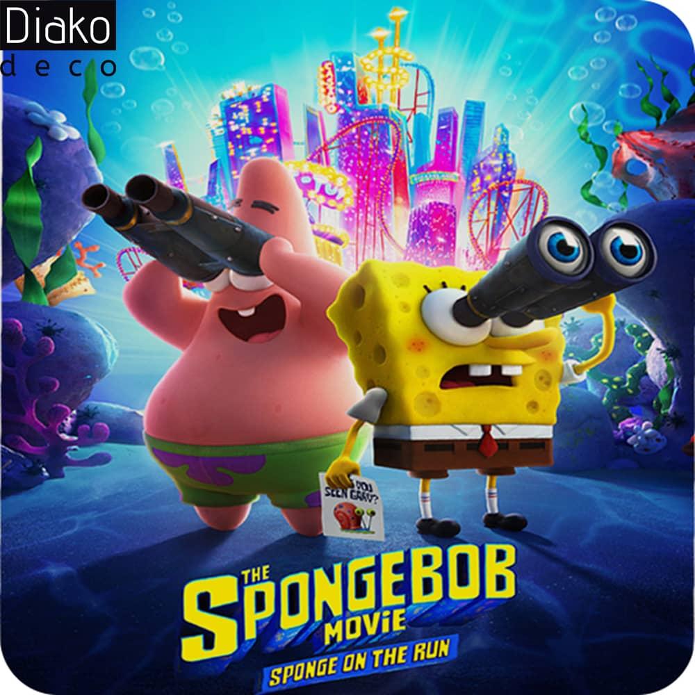 عکس محصول میز مدرن کودک مدل پایه چوبی طرح باب اسفنجی کد DT-03