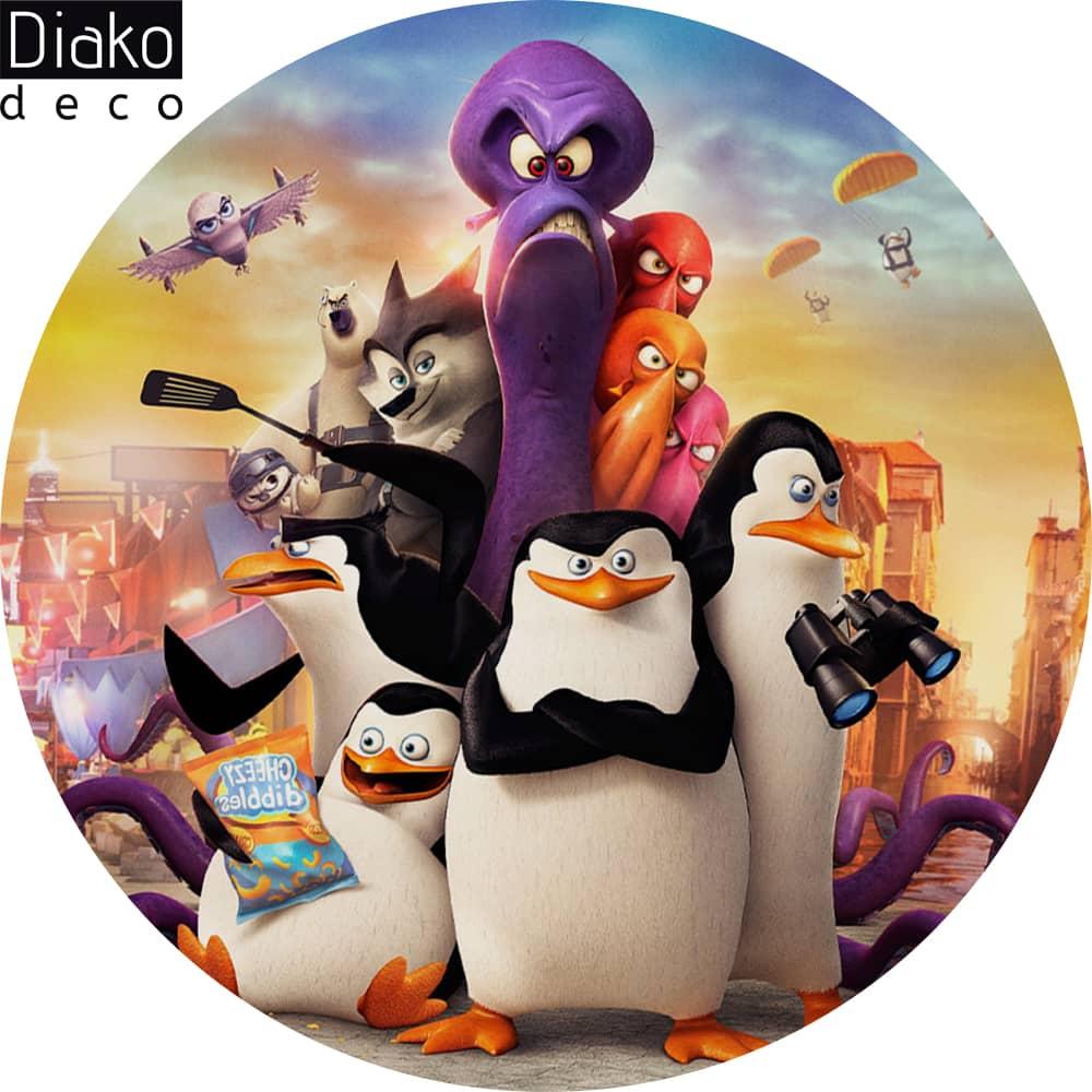 عکس محصول میز مدرن کودک مدل پایه چوبی طرح ماداگاسکار کد DT-08