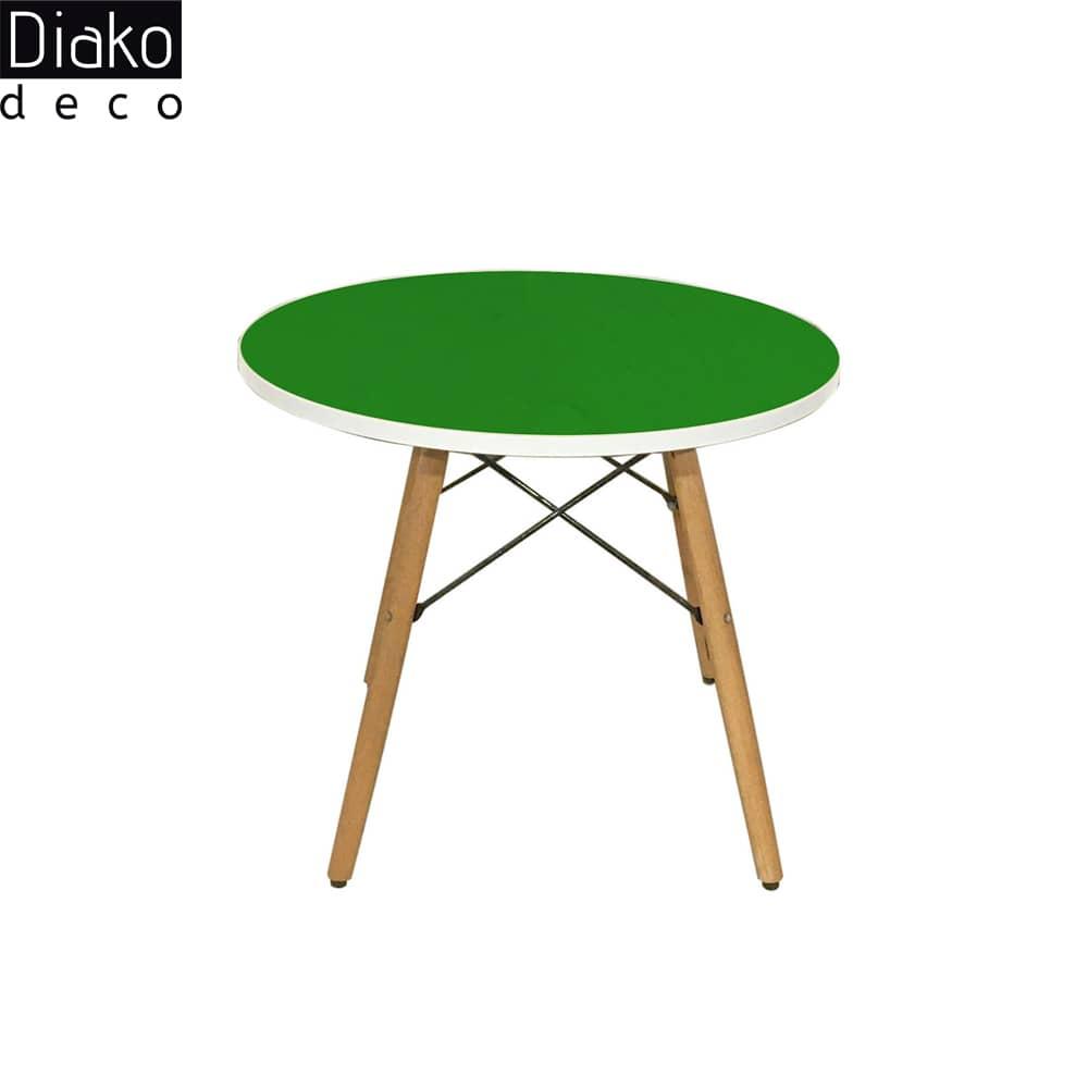 عکس محصول میز مدرن کودک مدل پایه چوبی صفحه سبز کد COL-02