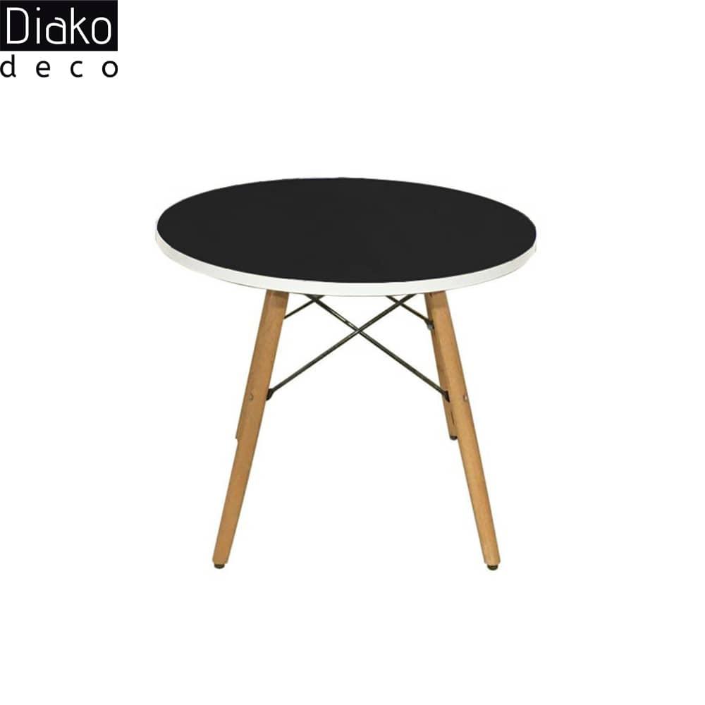عکس محصول میز مدرن کودک مدل پایه چوبی صفحه مشکی کد COL-08
