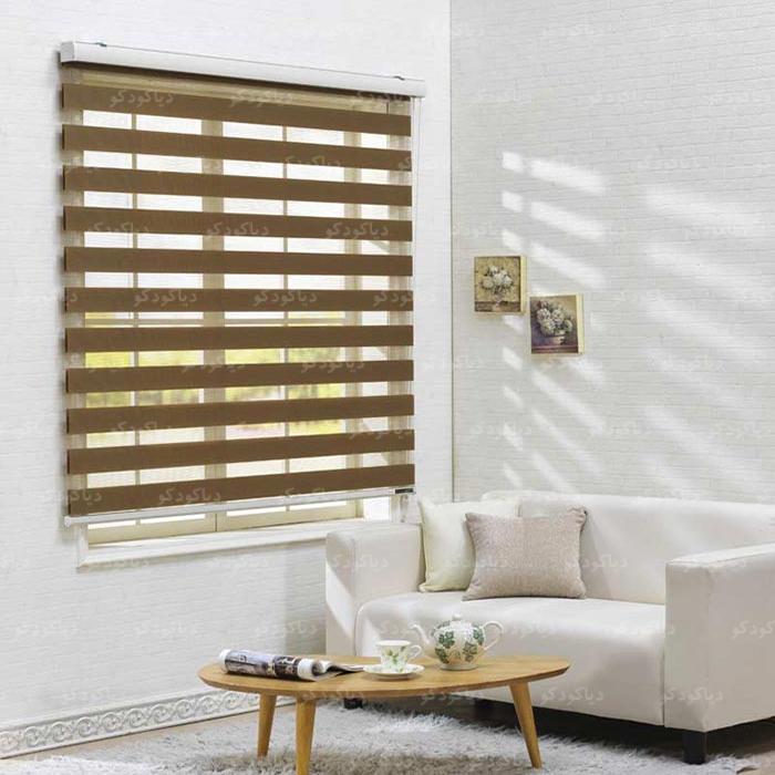 پرده زبرا طرح چوب پرده زبرا طرح چوب