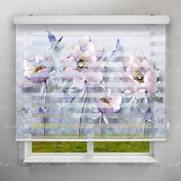 پرده زبرا طرح 3D بنفش گل و پروانه کد FLW-18 | بیشتر بخوانید پرده زبرا طرح 3D بنفش گل و پروانه کد FLW-18