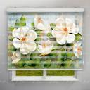 پرده زبرا طرح 3D گلهای زیبا کد FLW-24