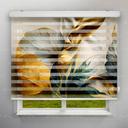 پرده زبرا طرح 4K گل طلایی کد FLW-09