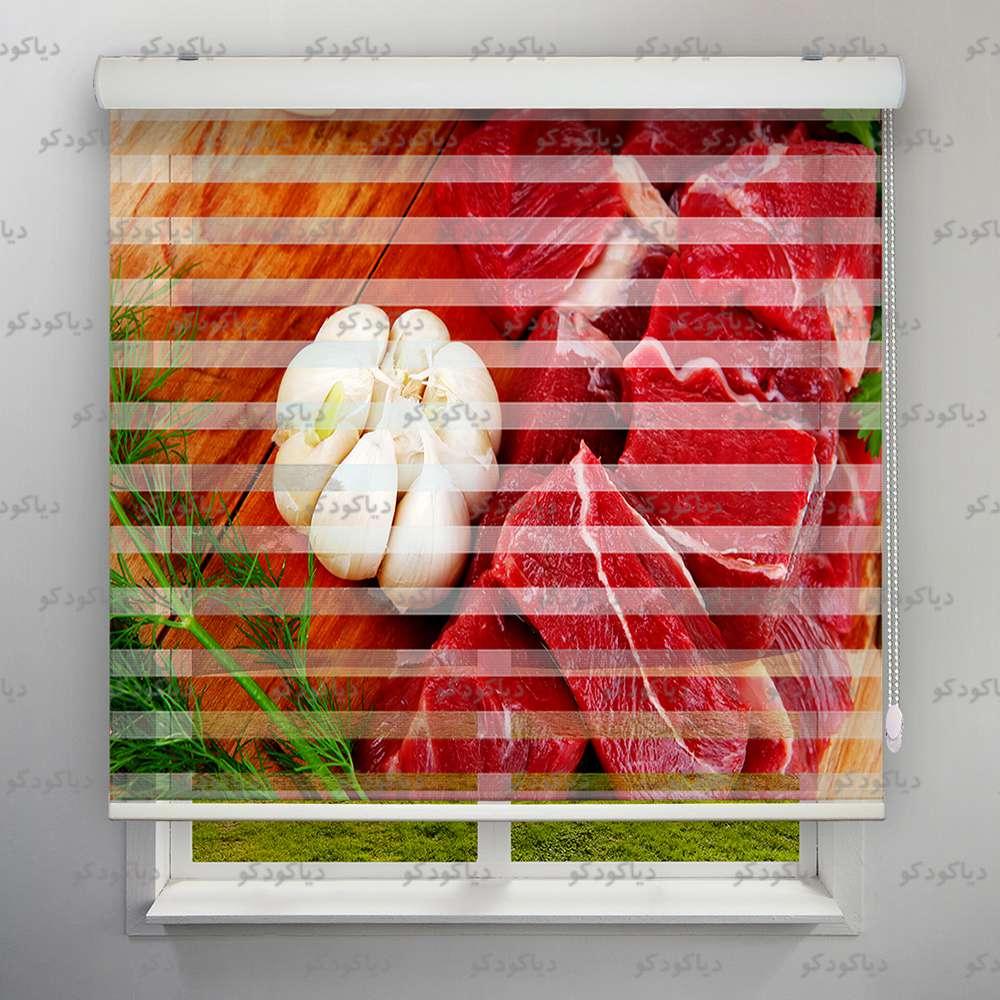 عکس محصول پرده زبرا طرح استیک کد FOD-08