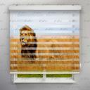 پرده زبرا طرح شیر در بیشه زار  کد ANM-02