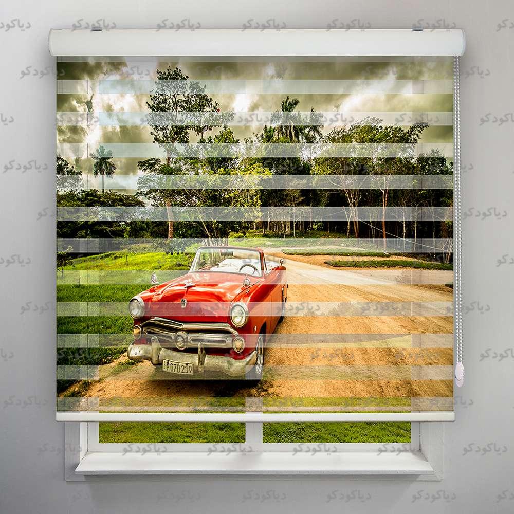 پرده زبرا طرح ماشین شورلت کد CAR-16 پرده زبرا طرح ماشین شورلت کد CAR-16