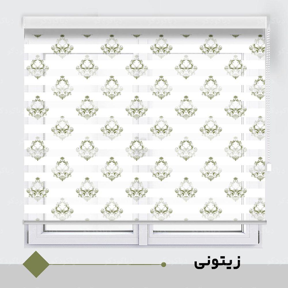 عکس محصول پرده زبرا طرح داماساک کد TO-1