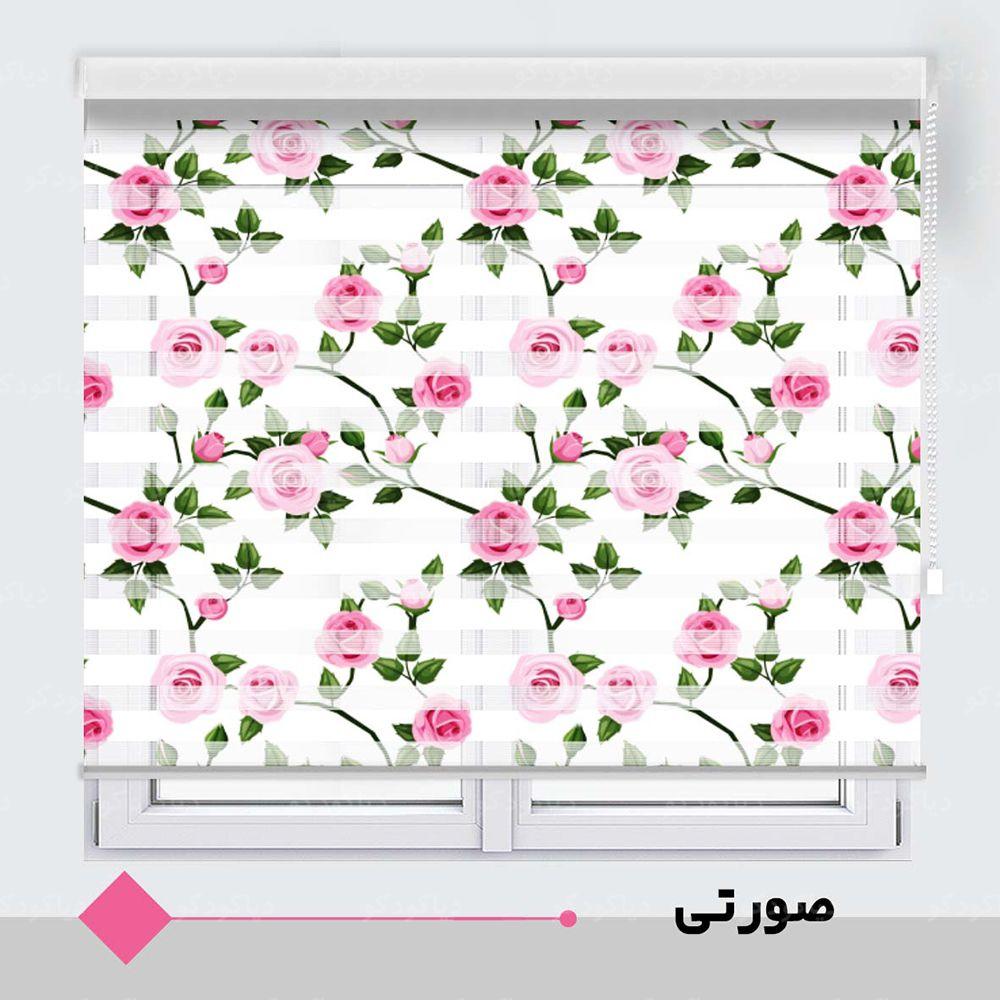 عکس محصول پرده زبرا طرح گل کد TO-4