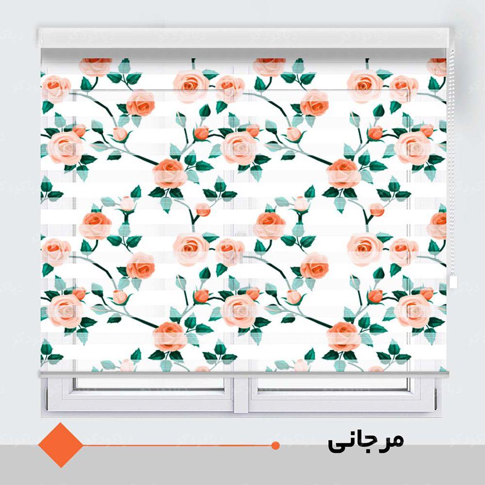 عکس محصول پرده زبرا طرح گل کد TO-4