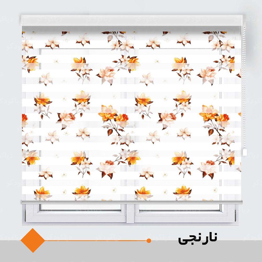 عکس محصول پرده زبرا طرح گل کد TO-5