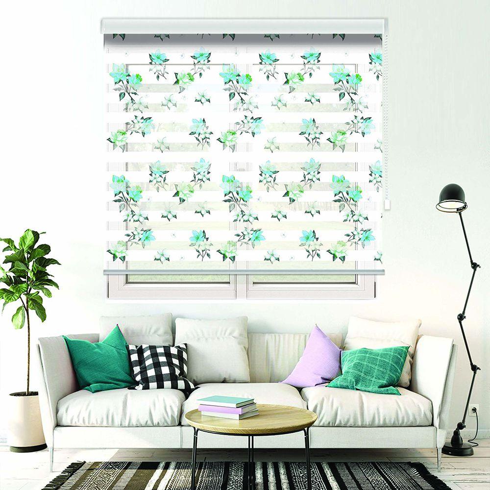 پرده زبرا طرح گل کد TO-5 پرده زبرا طرح گل کد TO-5