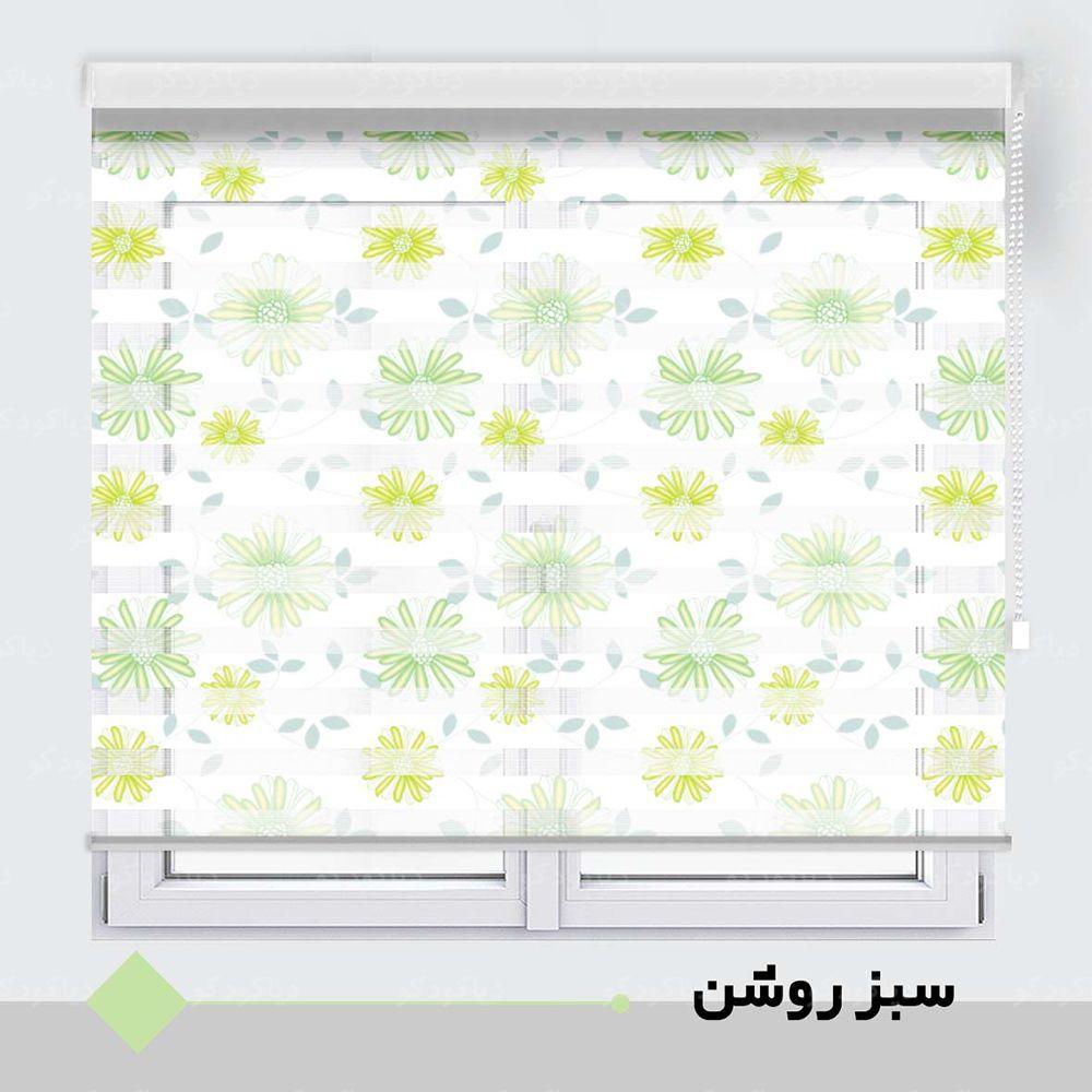 عکس محصول پرده زبرا طرح گل کد TO-6