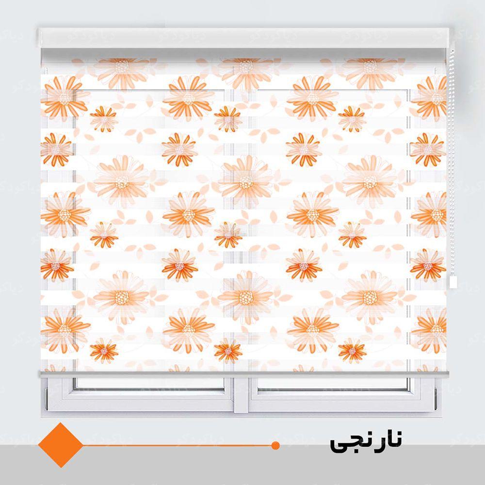 عکس محصول پرده زبرا طرح گل کد TO-6