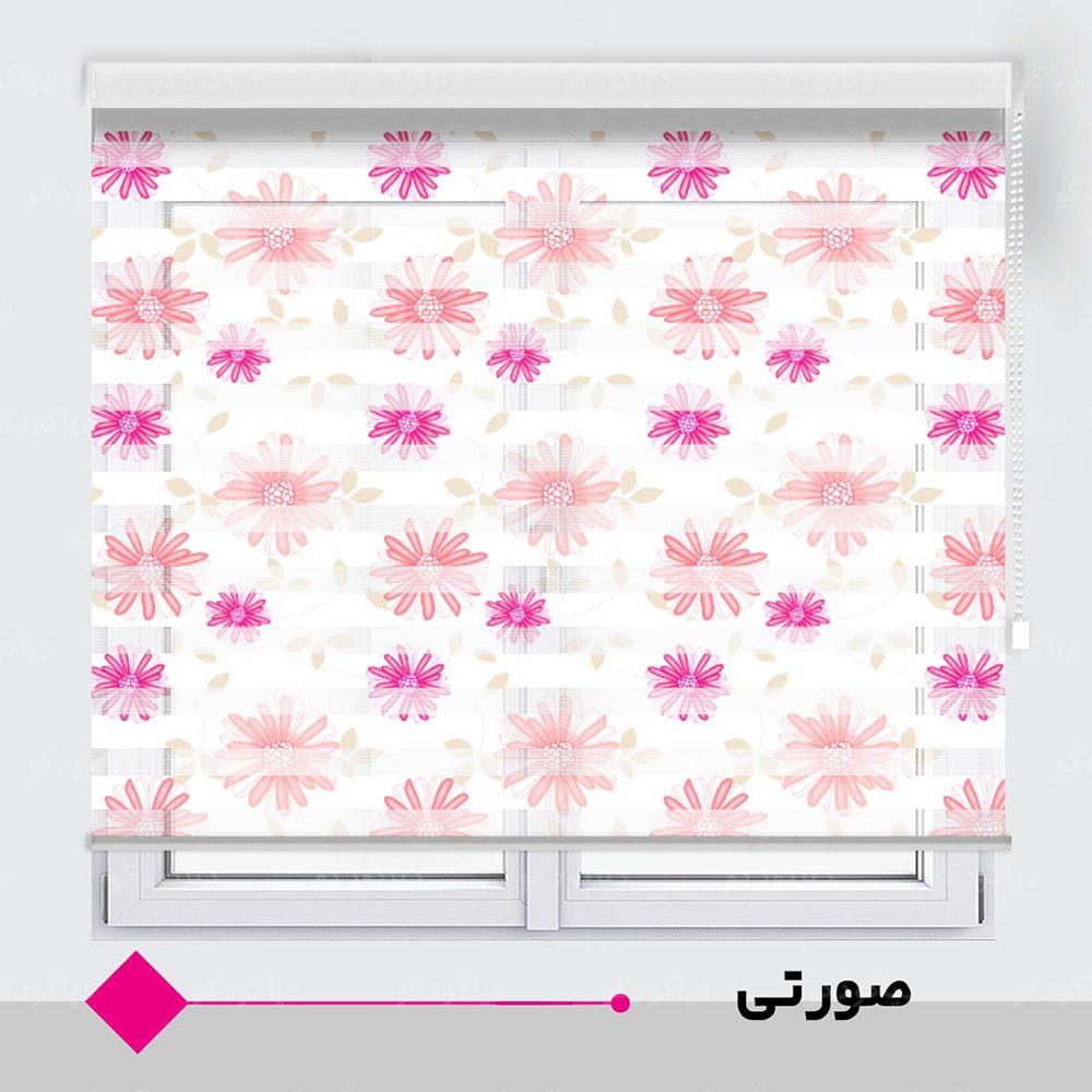 عکس محصول پرده زبرا طرح گل کد TO-6