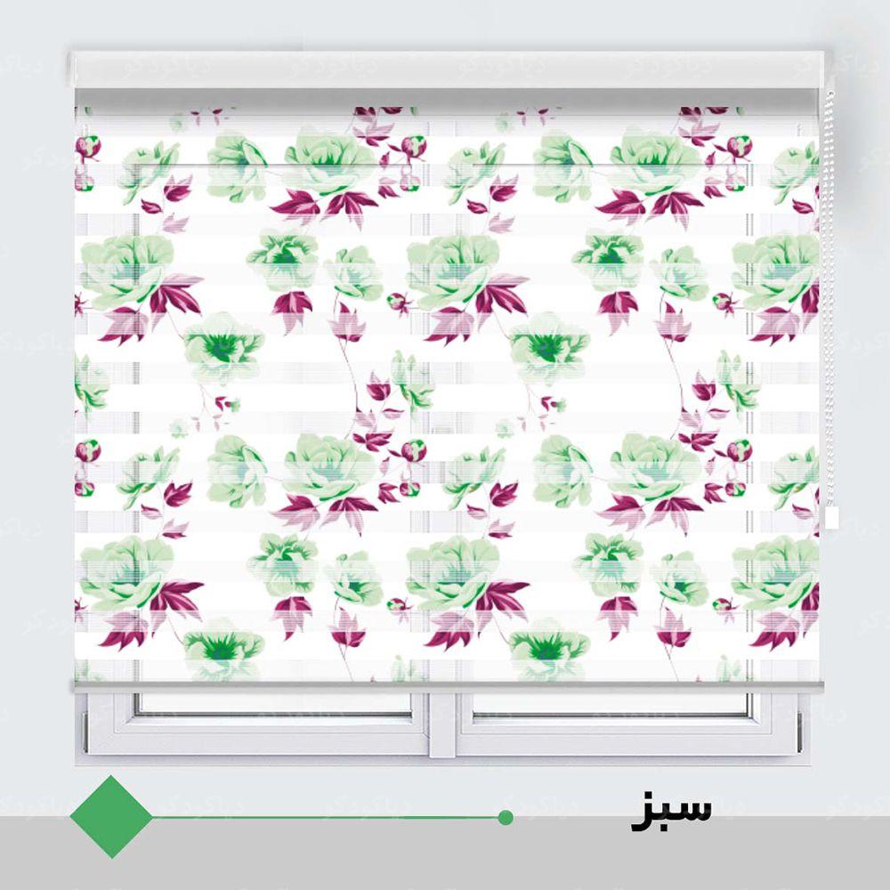 عکس محصول پرده زبرا طرح گل کد TO-7