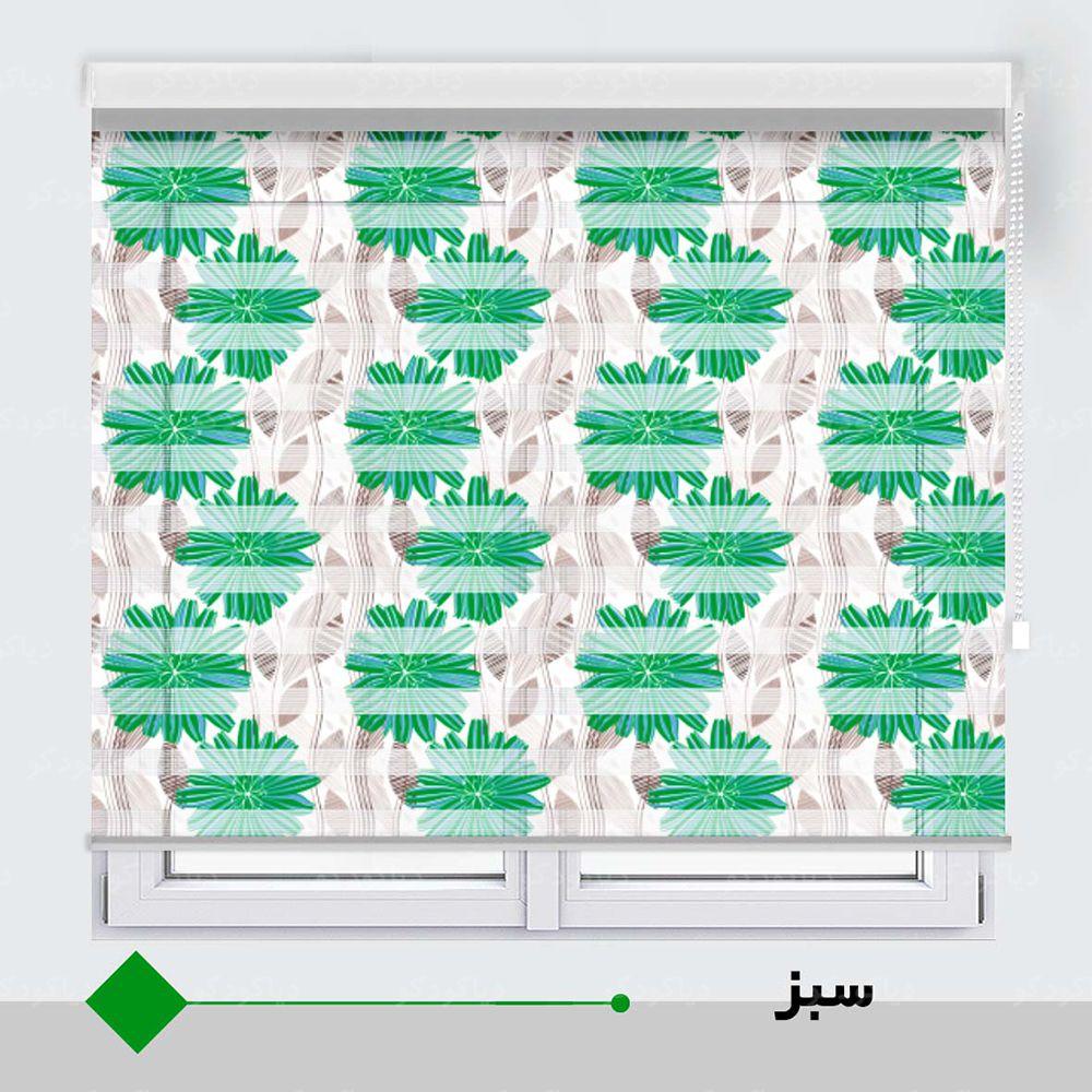 عکس محصول پرده زبرا طرح گل کد TO-8