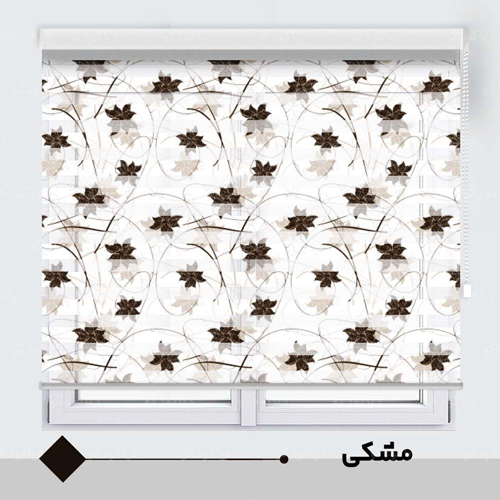 عکس محصول پرده زبرا طرح برگ کد TO-9