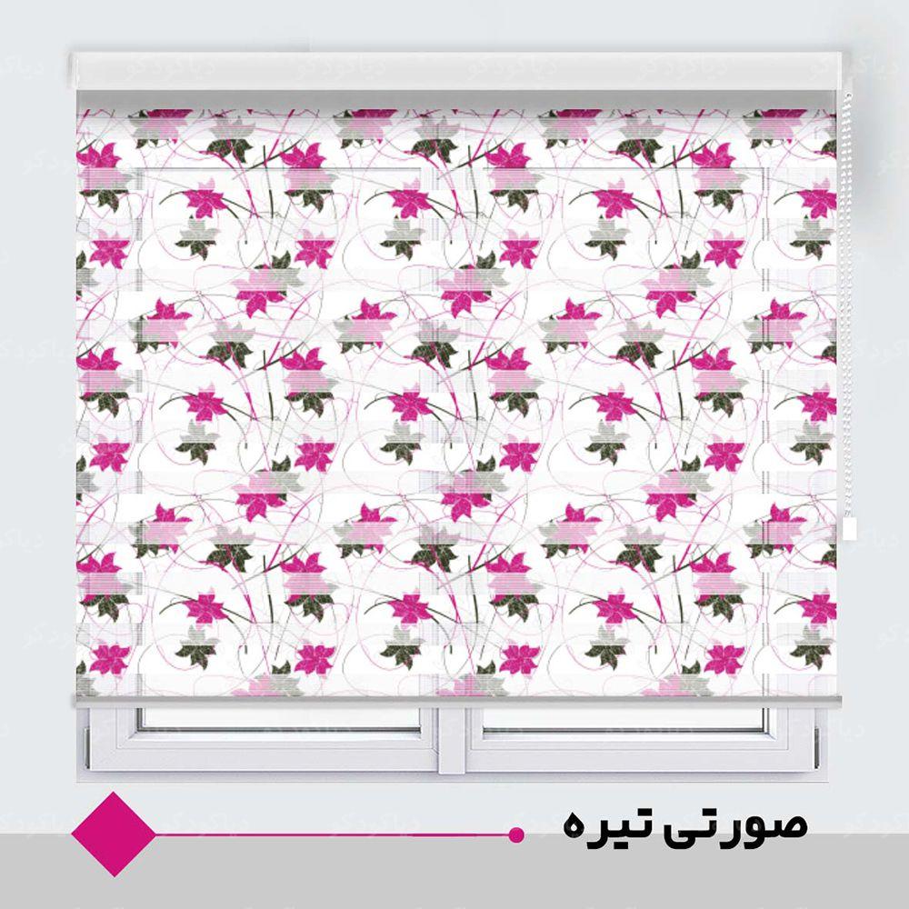 عکس محصول پرده زبرا طرح برگ کد TO-9