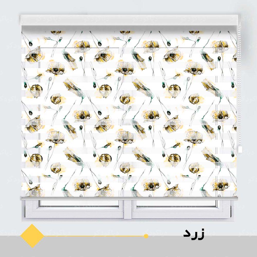 پرده زبرا طرح گل کاغذی کد TO-10 پرده زبرا طرح گل کاغذی کد TO-10