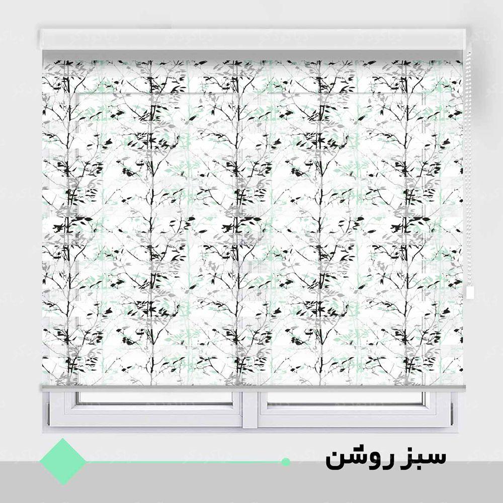 عکس محصول پرده زبرا طرح شاخه درخت کد TO-11